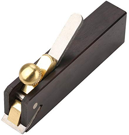 Plano de carpintería, mini banco de alisado de ébano, plano manual, línea de cable de bricolaje, herramienta de corte de madera de carpintero para recortar, cepillar madera