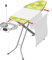 Vileda Perfect Planche à Repasser 2 en 1 pour Centrale Vapeur, Surface de Repassage 172 x 44,5 cm, Vert
