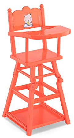 Corolle 9000141040 - Mon Grand Poupon 36-42cm 2in1 Hochstuhl, Hochstuhl oder Spieltisch für alle 36-42cm Babypuppen, 52x23x23cm, Für Kinder ab 3 Jahren geeignet