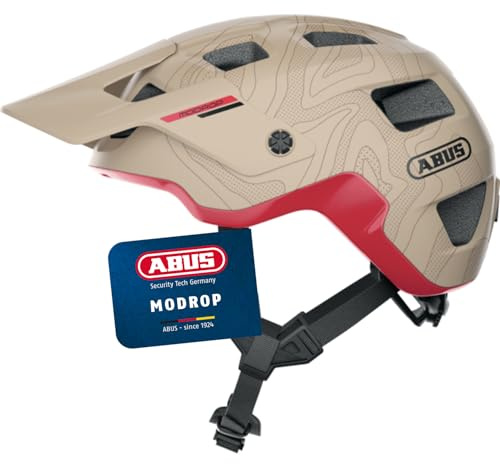 ABUS MTB helmet MoDrop - robust bike helmet with good ventilation for mountain bikers - customised fit - unisex