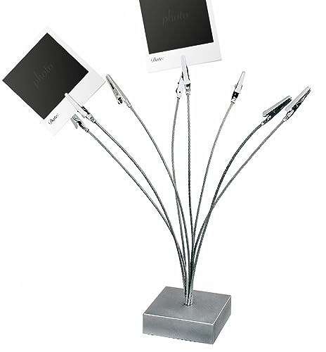 Sporgo Support Photo pour Mémo : Support de Carte Postale, Bureau avec Pinces, Décoration pour Mariage, Fête (8 Clips)
