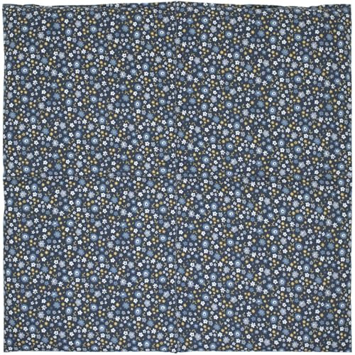 Bio-Bio Dinkelkissen 40x40cm 4-Kammer XXL Bio Füllung & Bio Stoff Blümchen-blau - Wärmekissen Körnerkissen