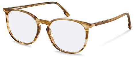 Rodenstock PANTOS Azetat Brillen in Brown Structured, Gold für Herren, Brille mit Sehstärke, optional mit Sonnenbrillen tönung oder Blaulichtfilter (Modell R5359)
