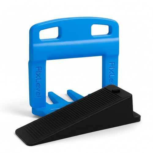 Tile Levelers 600 pcs 2 mm – FIX LEVEL – Floor Leveling Wedges 2 mm and Leveling Clips – Tile Leveling System with Tile Joints – Compatible with Tile Cutter