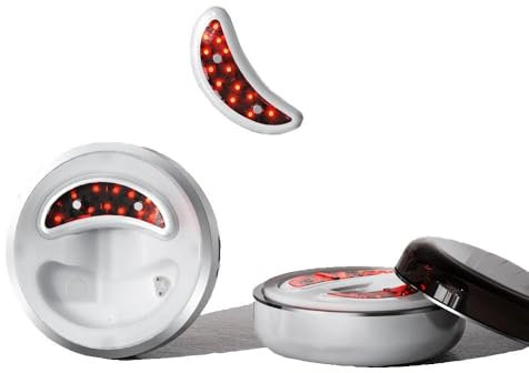 EMS Augenmassagegerät mit Rotlicht – Elektrischer Unter-Augen-Massager gegen Augenringe & Schwellungen, Wiederaufladbares Beauty-Gerät für Frauen