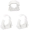 YGCQFH 24 Pcs Plastic Pipe Clips,Snap-On Single Tube Clips (25mm Inner Diameter) - White Water Pipe Clamps