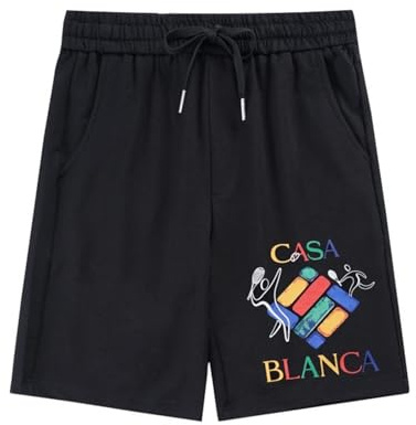 Männer Und Frauen Modelos Imprimido Casual Deporte Pantalones Cortos De 5 Minutos Pareja Modelos Verano Versatile Algodón (Color-9,XL)