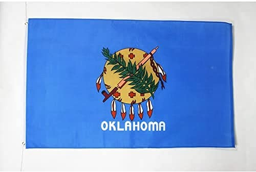 BANDIERA OKLAHOMA 90x60cm - BANDIERA STATO AMERICANO – USA - STATI UNITI 60 x 90 cm - AZ FLAG