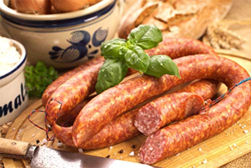 Letstaste Saucisson Sec - Saucisson Gourmand de Porc sans Lactose ni Gluten, avec Assaisonnement Naturel - Charcuterie Gastronomique Allemande - Recette Traditionnelle pour Plateau Apéro - 400 Gr
