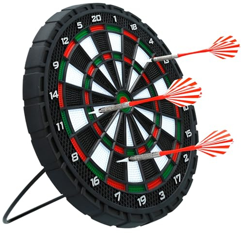 COLORBABY Diana de Dardos Plegable, 31 cm de diámetro, Incluye 3 Dardos, para niños + 14 años, Juegos de puntería, Juegos de Interior (44930)