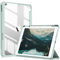 ZOYU Hülle für iPad 10,2 Zoll 9./8./7. Gen (2021/2020/2019) mit Stifthalter, Klare, schlanke, Harte Rückseite und weicher TPU-Rahmen, Auto Ruhen/Wecken, Grün