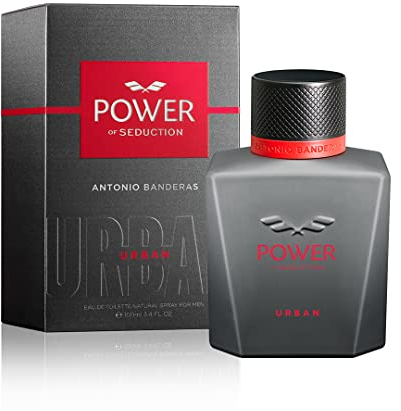 Banderas - Power of Seduction Urban, Eau de Toilette Spray für Männer, Aromatischer und holziger Duft mit Zitrus, Mandarine, Lavendel, Sandelholz und Vanille - 100 ml
