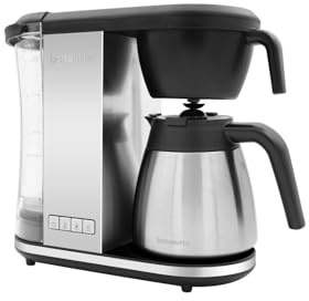Bonavita Enthusiast 8 Cup Drip Coffee Brewer, Pour Over, SCA Certified Coffee Machine with Thermal Carafe, Stainless Steel Panel, Removable Reservoir