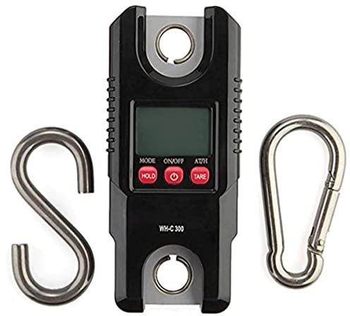 OUSIKA 300kg Digital Hanging Scale 600lb Industrial Heavy Duty Bilancia for gru Display LCD Mini bilancia elettronica for pesca, pesatura bagagli, fattoria e caccia Bilancia