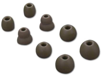 4 Pares Almohadillas de Repuesto Compatible con Beats Powerbeats Pro/Powerbeats 3/Powerbeats 4, 8 Puntas de Silicona para 4mm Auriculares Internos, 4 tamaños (Verde Militar)