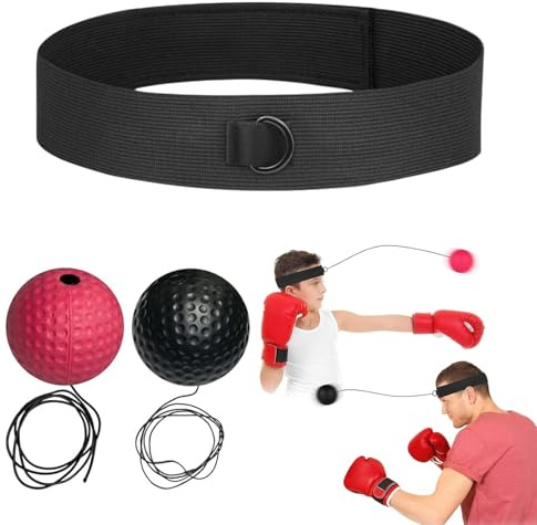 wadafen Reflex Ball da Boxe, Palle da Boxe, Palla Riflessa,React Reflex Ball,per Allenare Riflessi, Agilità, Coordinazione Occhio-Mano e capacità di Combattimento