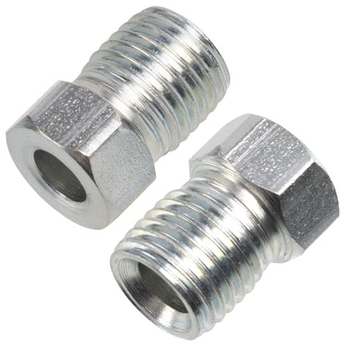AERZETIX - C74367 - Juego de 2 Tuercas-racores macho 3/8 x 24 UNF para manguera de freno - diámetro interior 5mm