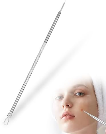 Komedonenquetscher Titanium Lanzettennadel Akne Mitesserentferner Milienöffner aus Edelstahl