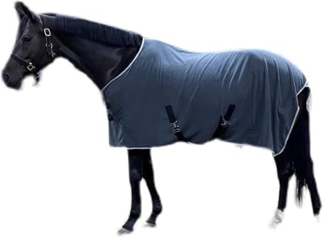 turnout mattor för hästar vinter ， Häst Vintertäcke Vattentätt flugtäcke for hästar Häst Vintertäcke Vattentätt Tungt Vintertäcke(Dark Grey,135cm(53in))