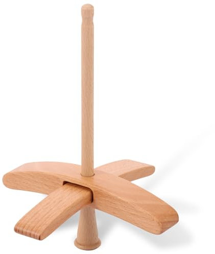 Guniata Fallspindel,Türkische Fallspindel aus Buchenholz,Abnehmbare Handspindel Holz,für Garn,Weben,Wolle,Handarbeit,Häkeln(A)