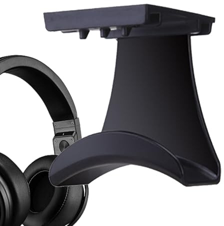 Supporto per cuffie – Supporto da scrivania – Supporto per cuffie – Supporto per clip di gioco | Colla Audio – Attrezzatura organizzazione – Montaggio a parete con controller – Supporto