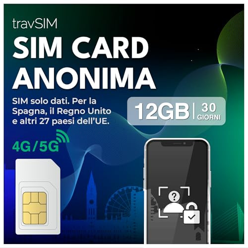 Anonyme SIM-Karte UK & EU | Prepaid SIM-Karte mit 12 GB Datenvolumen | UK-Nummer (+44) | 30 Tage