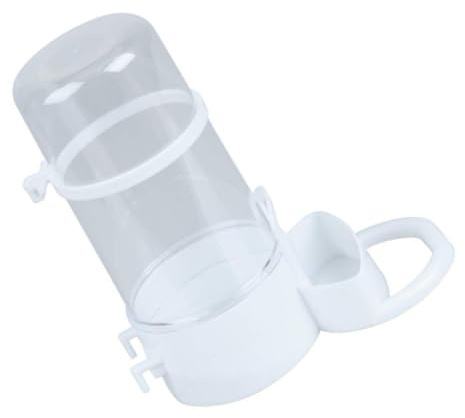 ROMISBABA Distributeur Automatique Grosse Capacité pour Petits Animaux en Plastique Blanc Économie D'énergie de Nourriture pour Hamster Nain et Hérisson