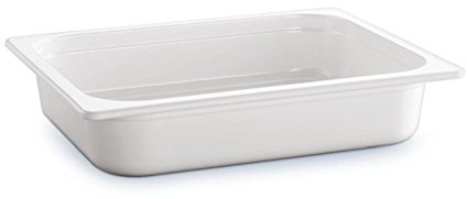 APS 83757 GN 1/2 Behälter ECO LINE, 32,5 x 26,5 cm, Tiefe 65 mm, 3,4 Liter, Melamin, weiß