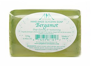 Amphora Aromatics AA Skincare Bergamot Clear Vegetable Glycerin Soap 125g Single