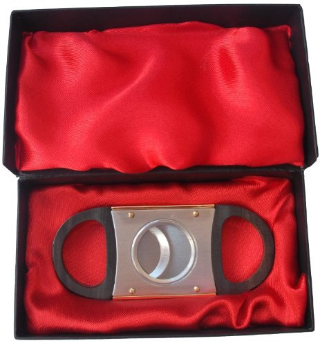 Coupe-cigare Guillotine, couleur dorée, envoyé dans une boîte cadeau