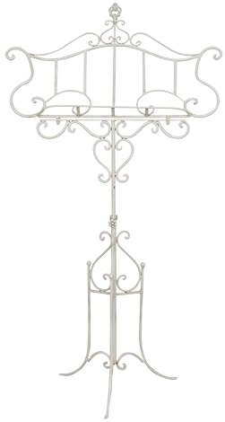 Biscottini Leggio per libri da terra 140x50x85 cm | Porta libri da terra in ferro | Leggio musicale regolabile | Supporto menù per ristorante