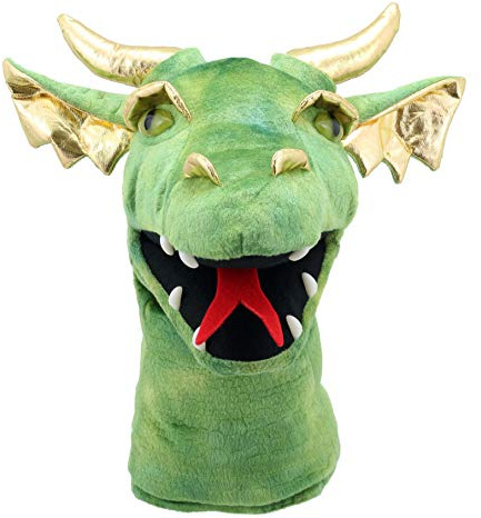 The Puppet Company Grande tête de Dragon Marionnette à Main, Vert PC004804