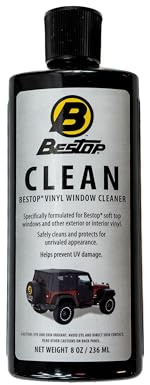 Bestop 11203-00 Vinyl Window Cleaner, 8 oz. bottle