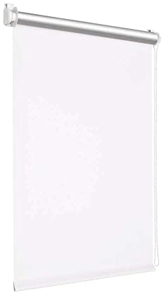 Victoria M. Tenebra Store Obscurcissant Occultant avec Et sans Perçage, Matériel De Montage Inclus, Store Thermique 45 x 160 cm, Blanc