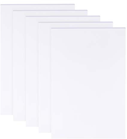 BENECREAT 5 ark 3 mm vita skumskivor, 30 x 20 cm rektangelskum, PVC-material, affischbräda, monteringsplatta för montering, hantverk, modellering, konst, display