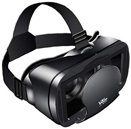 VR casque lunettes 3D plein écran visuel grand angle Réalité Virtuelle VRG Pro pour téléphone 5-7inch Films Jeux