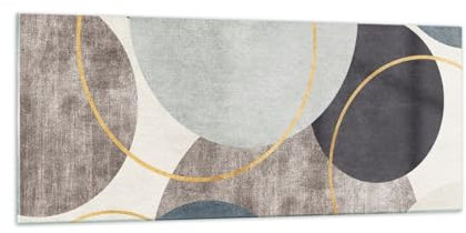 Quadro su Vetro 100x40cm Stampe da Parete in Vetro Quartieri Minimalista Pezzo Grandi Decorazione Murale Camera da Letto Cucina 1 pezzo Quadri Moderni Soggiorno Immagini Wall Art GAB100x40-5986