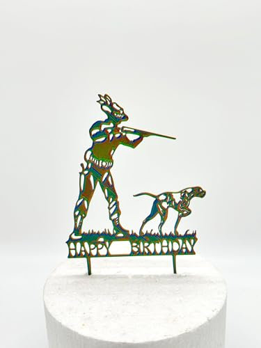 Jäger,Jagd, Hund dog Cake Topper Geburtstag Torten Stecker
