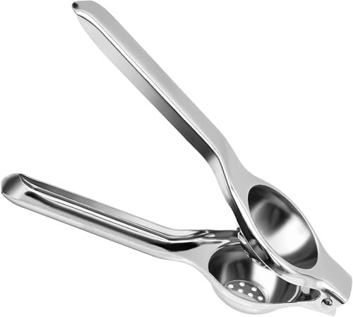 VIER - Presse-agrumes en acier inoxydable 18/10 (304) pour citron, orange, grenade, etc. Manuel 7 cm de diamètre, pour restaurant, cuisine, bar, anticaustique