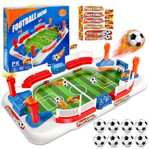 BuntWunder Mini Giochi da Calcio Balilla, Giocattolo da Tavolo da Calcio per Due, Calcetto Giochi da Tavolo Interattivo, Maschio Biliardino da Casa, Maschio Biliardino da Casa Regalo Bambino 3 anni