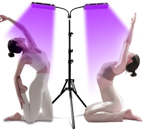 Bräunungslicht Solarium Portable Tanning Lamp für Home Gesichtsbräunung Tageslicht für Gesicht und Körper für zu Hause with Adjustable Stand and Hanging Hooks (D)