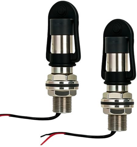 2 unidades de soporte para lámpara giratoria, 24 mm, soporte de montaje DIN, giratorio, universal, soporte de metal con cable y tapa de goma, para tractor montacargas