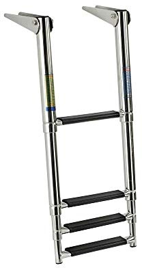 PIMAR Scaletta telescopica ribaltabile inox 316 4 gradini