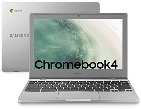 SAMSUNG Chromebook 4, XE310XBA Chrome OS, 11.6”, RAM 4GB, Memoria 64GB, Argento (Platinum-Titan) (Ricondizionato)