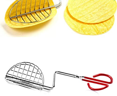 Presse Shell Maker Pinces Presse Tortilla Fryer Pinces Pinces À Taco En Acier Inoxydable Avec Poignée En Caoutchouc Outil De Cuisine De 13 Pouces De Long Pour Faire des Tacos Maison