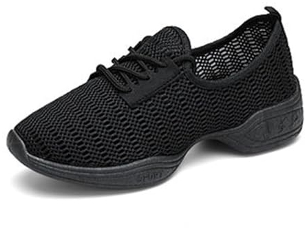 Kraftpaid Damen Jazz-Schuhe Tanzsneaker,Damen Tanz-Sneaker Jazz-Schuhe,Tanzschuhe für Sport,Walking,Damen Tanzschuhe Jazz Tanzsneaker,Geteilte Sohle,FüR Line Dance,Jazz Und Andere Tanzstile