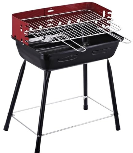 NESPIQ Picknickgrill Holzkohlegrill Tragbarer Holzkohlegrill Für Den Außenbereich, Perfekt Für Camping, Reisen, Garten Camping Grill