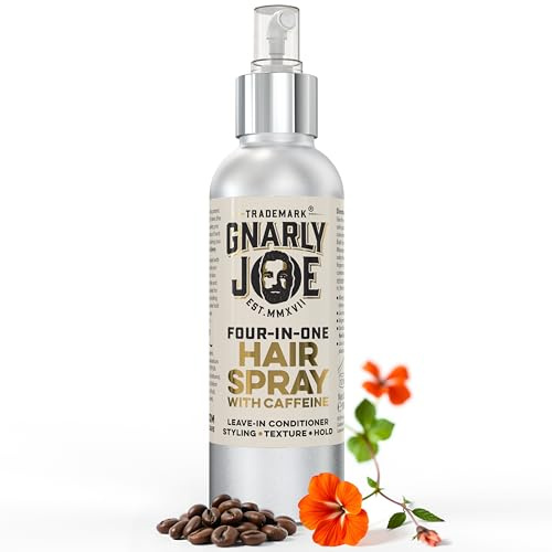 Gnarly Joe 4-in-1 Hair Spray for Men - 150ml Leave-In Conditioner, Texturising & Natural Hold - Men’s Hair Spray with Coconut, Aloe & Argan Oil - Non-Sticky Styling Mist - Made in UK