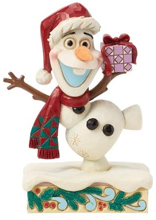 Enesco Disney Traditions by Jim Shore Frozen Olaf the Snowman Personality Pose Figurine, 4.65 Inch, Multicolor