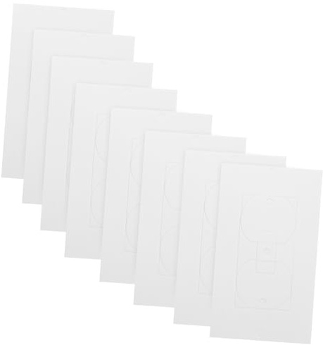 Toddmomy 50 piezas Aislantes para Enchufes de Pared Almohadillas de Insulación Eléctrica Ligera Cubiertas de Placa para Protección contra Viento y Agua Compatibles Mayoría de de Corriente